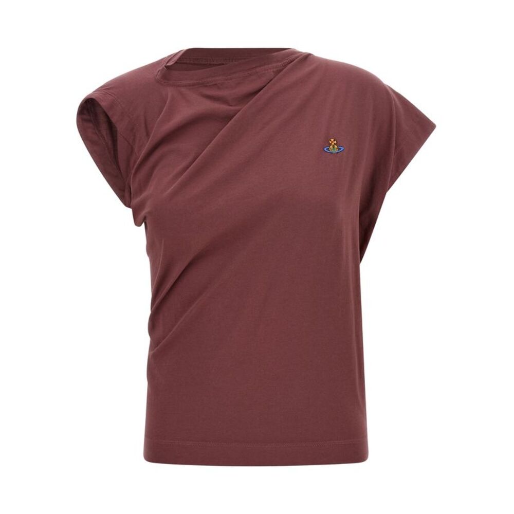 Vivienne Westwood Bordeaux Cotton Sleeveles Women's T-Shirt